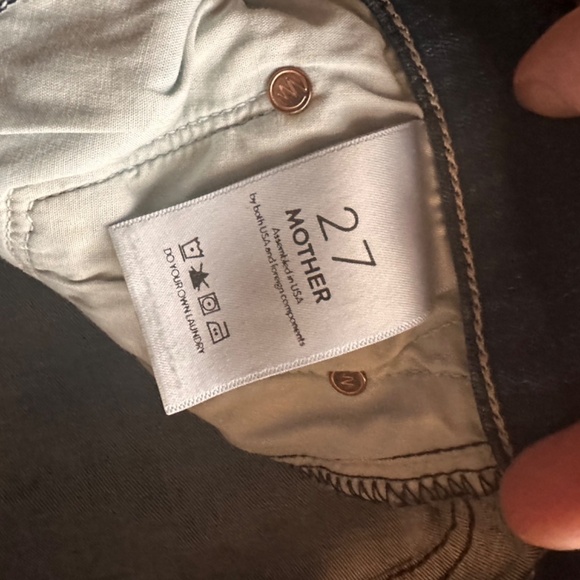 MOTHER Jeans The Outsider Crop in Fast Times, Size 27 - Picture 3 of 5